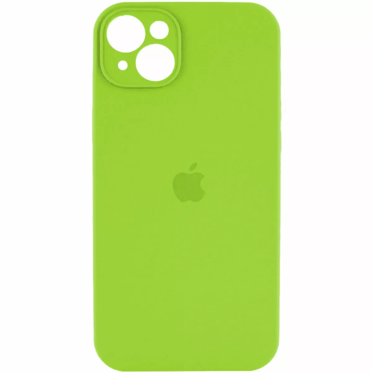 Чехол Silicone Case Full Camera для Apple iPhone 15 Shiny Green - фото 1