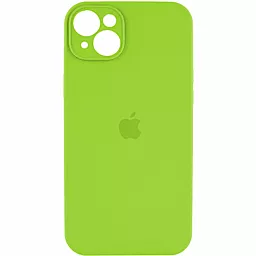 {"ru": "Чехол", "uk": "Чохол"} Silicone Case Full Camera для Apple iPhone 15 Shiny Green