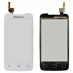 Сенсор (тачскрин) Lenovo A390 (6 pin) White