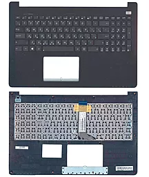 Клавиатура для ноутбука Asus X502 с топ панелью черная