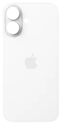 Задняя крышка корпуса Apple iPhone 16 (big hole) White - фото Задняя крышка корпуса Apple iPhone 16 (big hole) White