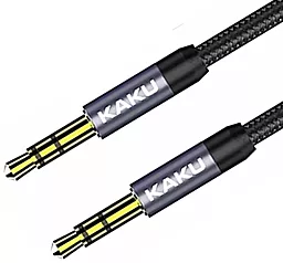 Аудіо кабель iKaku KSC-389 ROUYA AUX mini Jack 3.5 мм М/М Cable 1 м black (YT-AUXGJ M)