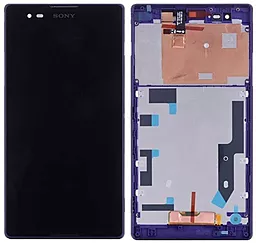 Дисплей Sony Xperia T2 Ultra (D5303, D5306, D5322) с тачскрином и рамкой, оригинал, Purple - фото Дисплей Sony Xperia T2 Ultra (D5303, D5306, D5322) с тачскрином и рамкой, оригинал, Purple