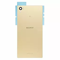Задняя крышка корпуса Sony Xperia Z5 E6603 E6653 / Xperia Z5 Dual E6633 E6683 со стеклом камеры Gold - фото Задняя крышка корпуса Sony Xperia Z5 E6603 E6653 / Xperia Z5 Dual E6633 E6683 со стеклом камеры Gold