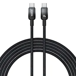 Кабель Baseus Discolor Series USB Type-C - Type-C 100w 5a 2м PD cable Black (P10374902111-01) - фото Кабель Baseus Discolor Series USB Type-C - Type-C 100w 5a 2м PD cable Black (P10374902111-01)