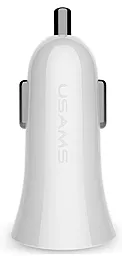 Автомобільний зарядний пристрій Usams Car Charger 1 USB 1.2A White (US-CC036)