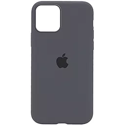 Чохол Silicone Case Full для Apple iPhone 12, iPhone 12 Pro Dark Grey
