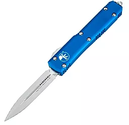 Нож Microtech Ultratech Double Edge Stonewash (122-10BL) Blue - фото Нож Microtech Ultratech Double Edge Stonewash (122-10BL) Blue