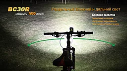 Велосипедный фонарь Fenix BC30R CREE XM-L2 (T6) Black - миниатюра 5 Велосипедный фонарь Fenix BC30R CREE XM-L2 (T6) Black - миниатюра 5
