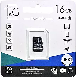 Карта пам'яті T&G MicroSDHC 16GB Class 10 (TG-16GBSDCL10-00) - фото Карта пам'яті T&G MicroSDHC 16GB Class 10 (TG-16GBSDCL10-00)
