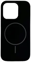 Чехол Silicone Case Full Fine Ring MagSafe для Apple iPhone 14 Pro Black - фото Чехол Silicone Case Full Fine Ring MagSafe для Apple iPhone 14 Pro Black