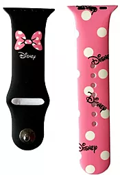 Ремінець Silicone Disney для Apple Watch 38mm/40mm/41mm Minnie Mouse Pink
