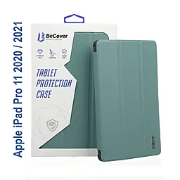 Чохол для планшету BeCover Soft TPU з кріпленням Apple Pencil для Apple iPad Air 10.9" 2020, 2022, iPad Pro 11" 2018, 2020, 2021, 2022  Dark Green (706770)