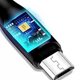 Кабель USB Usams U18 Round micro USB Cable Black (US-SJ268) - миниатюра 3