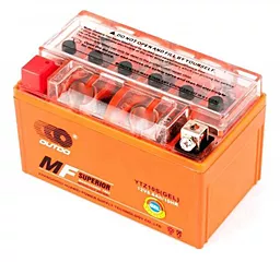 Аккумуляторная батарея Outdo YTZ10S GEL 12V 8.6 Ah (150 х 87 х 94) Q8 Orange