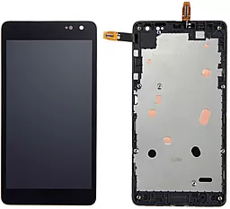 Дисплей Microsoft Lumia 535 (RM-1089, RM-1090, RM-1092) (CT2S1973FPC, RM-1090) с тачскрином и рамкой, Black - фото Дисплей Microsoft Lumia 535 (RM-1089, RM-1090, RM-1092) (CT2S1973FPC, RM-1090) с тачскрином и рамкой, Black