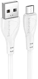 Кабель Borofone BX121 USB-A - micro USB 12w 2.4a 1м cable White - фото Кабель Borofone BX121 USB-A - micro USB 12w 2.4a 1м cable White