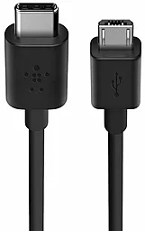USB Кабель Belkin Type-C to Micro USB Charge Cable 1.8m Black (F2CU033bt06-BLK) - мініатюра 2