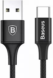 Кабель Baseus Rapid Series USB-A - Type-C 10w 1м cable Black (CATSU-B01) - фото Кабель Baseus Rapid Series USB-A - Type-C 10w 1м cable Black (CATSU-B01)