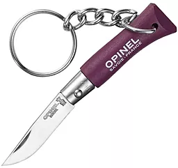Ніж Opinel Keychain №2 Inox (001428-p) Violet - фото Ніж Opinel Keychain №2 Inox (001428-p) Violet