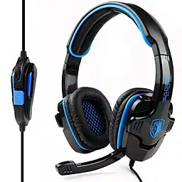 Наушники Sades SA-708 Black/Blue (SA708-B-BL) - фото Наушники Sades SA-708 Black/Blue (SA708-B-BL)