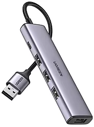 Мультипортовый USB Type-C хаб Ugreen CM473 4-in-1 gray (20805) - фото Мультипортовый USB Type-C хаб Ugreen CM473 4-in-1 gray (20805)