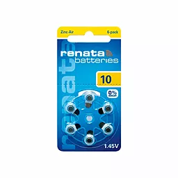 Батарейки Renata ZA10 (A10) 6шт 1.4 V