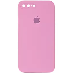 Чохол Silicone Case Full Camera Square для Apple iPhone 7 Plus, iPhone 8 Plus Light Pink