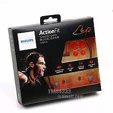 Навушники Philips ActionFit SHQ4200 Orange/Grey - мініатюра 5