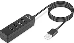 USB-A хаб REAL-EL HQ-174 (EL123110006) Black - мініатюра 5