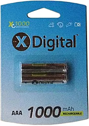 Аккумулятор X-digital AAA (R03) Ni-Mh 1000mAh 2шт