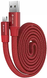 Кабель Devia Ring Y1 USB-A - micro USB 12w 2.4a 0.8м cable Red - фото Кабель Devia Ring Y1 USB-A - micro USB 12w 2.4a 0.8м cable Red