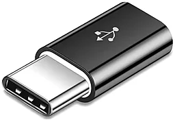 Адаптер-перехідник XoKo AC-014 M-F USB Type-C -> micro USB Black (XK-AC014-BK)