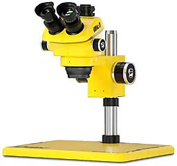 Микроскоп тринокулярный Mechanic iMic 3-B11 7X-50X (WF10X25) yellow - фото Микроскоп тринокулярный Mechanic iMic 3-B11 7X-50X (WF10X25) yellow