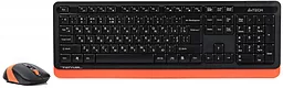 Комплект (клавиатура+мышка) A4Tech Fstyler FG1010 Black/Orange - миниатюра 2