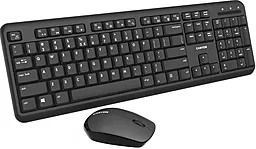 Комплект (клавиатура+мышка) Canyon USB (CNS-HSETW02-RU) Black