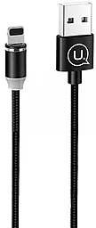 Кабель Usams U-Sure Magnetic USB-A - Lightning 10.5w 1м cable Black (US-SJ292)