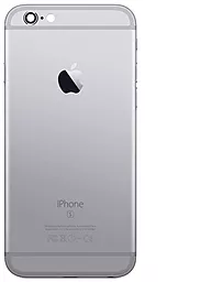 Задняя крышка корпуса Apple iPhone 6 с боковыми кнопками и  со стеклом камеры Space gray
