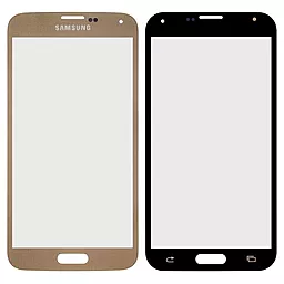 Корпусне скло дисплея Samsung Galaxy S5 G900F, G900M, G900T, G900K, G900S, G900I, G900A, G900W8, G900L, G900H оригінал, Gold - фото Корпусне скло дисплея Samsung Galaxy S5 G900F, G900M, G900T, G900K, G900S, G900I, G900A, G900W8, G900L, G900H оригінал, Gold