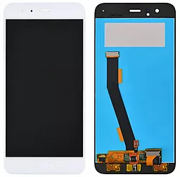 Дисплей Xiaomi Mi6 (з датчиком Touch ID з тачскріном, оригінал, White