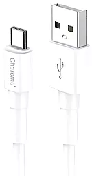 Кабель Charome C21-02 USB-A - Type-C 12w 2.4a 1м cable White - фото Кабель Charome C21-02 USB-A - Type-C 12w 2.4a 1м cable White