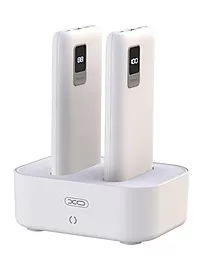 Зарядная станция XO PR151 Dual Powerbank 10000mAh White - фото Зарядная станция XO PR151 Dual Powerbank 10000mAh White