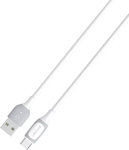 Кабель Usams SJ596 USB-A - Type-C 15w 3a 1м cable White - фото 2