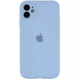 Чехол Silicone Case Full Camera для Apple IPhone 12  Lilac Blue