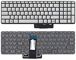 Клавиатура для ноутбука HP Envy X360 15-U000 с подсветкой  Silver
