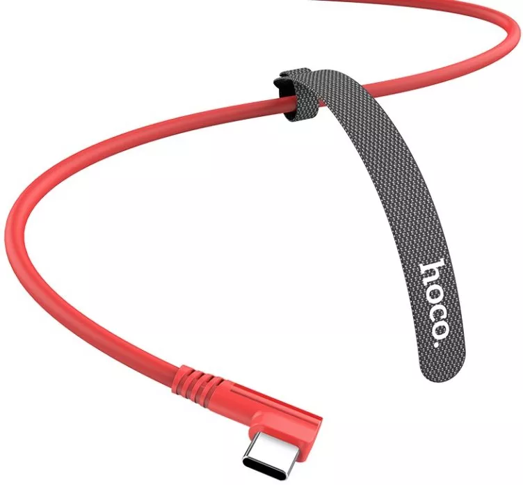 Кабель Hoco U83 Puissant Silicone USB-A - Type-C 15w 3a 1м cable Red - фото 3