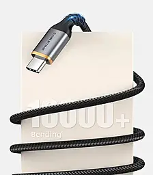 Кабель Cabletime USB-A - Type-C 15w 3a 1м cable Black (CA40H) - миниатюра 4 Кабель Cabletime USB-A - Type-C 15w 3a 1м cable Black (CA40H) - миниатюра 4
