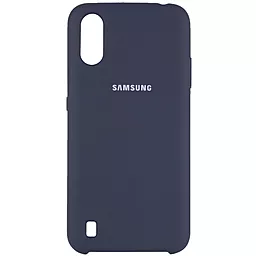 Чехол Epik Silicone Case Full для Samsung Galaxy A01 A015 (2019) Midnight blue