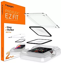 Защитное стекло Spigen для Apple Watch (44mm) - EZ FiT, Pro Flex (упаковка 2шт), (AFL01220)