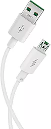 Кабель XO NB119 USB-A - micro USB 25w 5a 1м cable White - фото Кабель XO NB119 USB-A - micro USB 25w 5a 1м cable White